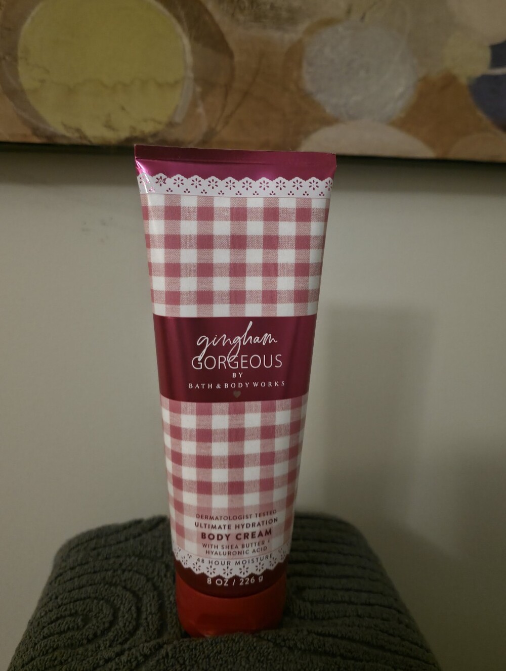 Bath & Body Works Pink Gingham Body Cream FREE SHIPPING!